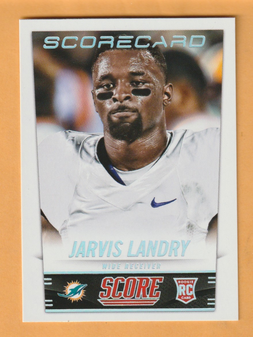 Jarvis Landry Miami Dolphins 2014 Score Scorecard #380 RC LSU Tigers