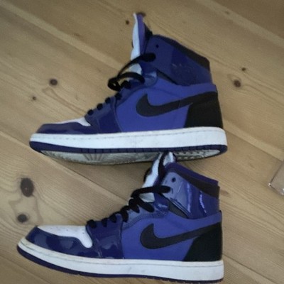 Nike Air Jordan 1 High Top Herren Sneaker EU 41 Lila/Schwarz/Weiß