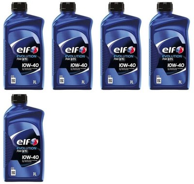 5l ELF Evolution 700 STI 10W-40 Motoröl A3/B4, API SN/CF, RENAULT RN 0700/0710