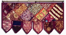 38" VINTAGE DÉCOR SARI DOOR WINDOW SEQUIN TAPESTRY VALANCE TORAN TOPPER HANGING