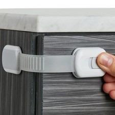 NEW Baby Drawer Cabinet Locks Adhesive Child Door Straps Fast Shipping