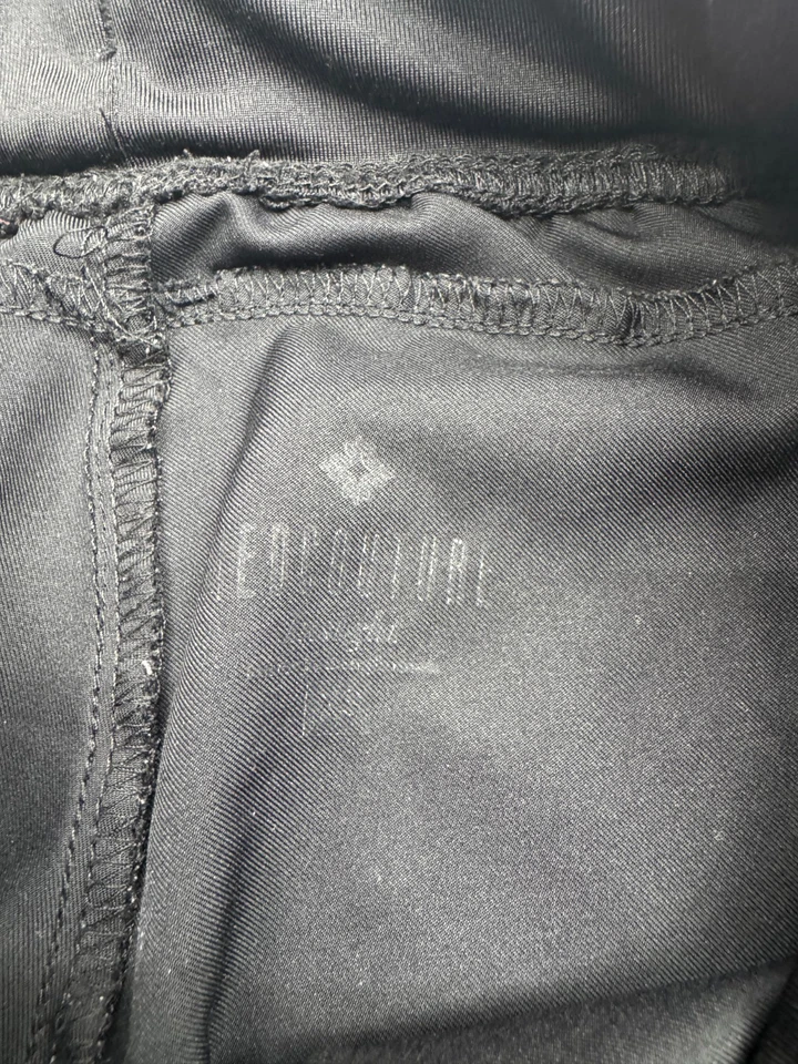 Pantalones Exfoliantes Med Couture Negro Sólido Cordón Cintura Mujer Talla XS Foto 3 de 4