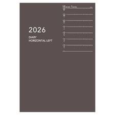 Daigo 2026 Planner Appointment Weekly Left A5 Brown E8153 Starts January