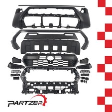 Front Bumper Cover Grille Set With Fog Lights For 2024 2025 Toyota Tacoma