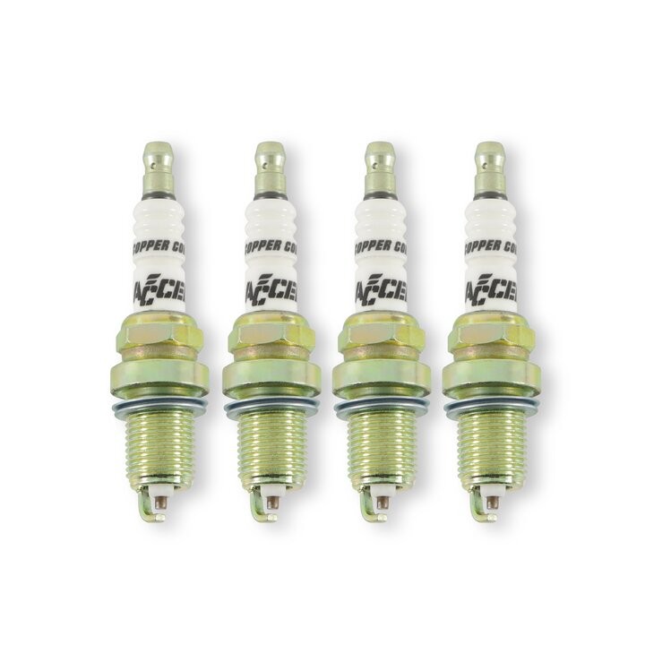 ACCEL 0786-4 U-Groove Resistor Spark Plug 14mm Thread .750 Reach 4PC