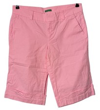 VTG Lilly Pulitzer Palm Beach Fit Pink Bermuda Shorts Preppy Golf Resort Beach 8