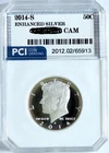 2014-S  Silver Perfect GEM  DCAM  Enhanced Proof  Half Dollar 3 Day No Res