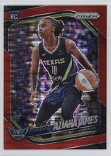 2025 Panini Prizm WNBA Red Pulsar Prizm 87/299 Aziaha James #83 Rookie RC 04h3