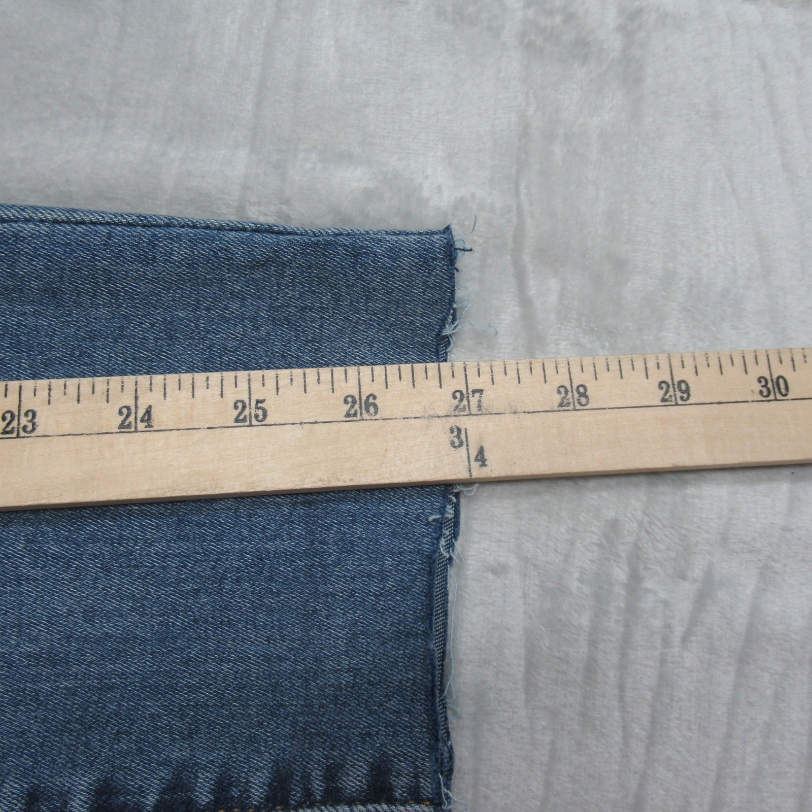 True Religion Stella Jeans Women 29x27 Medium Wash Denim Mid Rise Skinny Raw Hem thumbnail 15