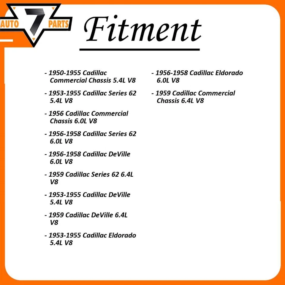 Cilindro de rueda de freno de tambor piezas centradas traseras para Cadillac DeVille 1953-1959 Foto 2 de 4