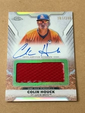 2025 Topps Pro Debut Chrome COLIN HOUCK #PDJAR-CH Jersey AUTO /200