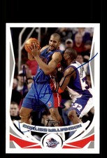 Signed Basketball Card Auto Corliss Williamson 2004-05 Topps #97 Detroit Pistons