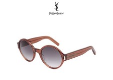 Saint Laurent SL63 006 Havana Round Red Gradi...