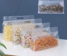 Reusable silicone food bags