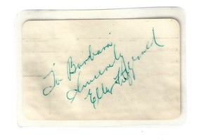 Ella Fitzgerald Autograph | eBay