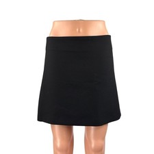 Zara Women's Blue High Waisted Zipper Career Flare A Line Mini Skirt Size S