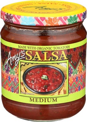 Amys Salsa Medium Org 14.7 OZ Pack Of 6