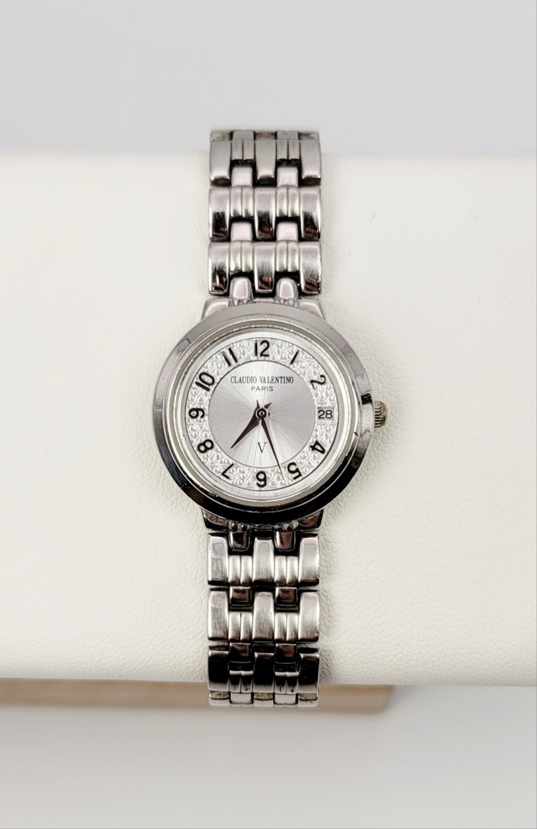 Claudio Valentino Paris Women's Sapphire Crystal Watch | Diamond