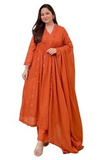 Designer Indian Bollywood Ethnic Salwar Kameez Women Top Kurti Pant Dupatta Set