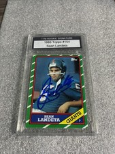 1986 Topps Sean Landeta #154  Autographed Rookie Card - Encapsulated. rookie card picture