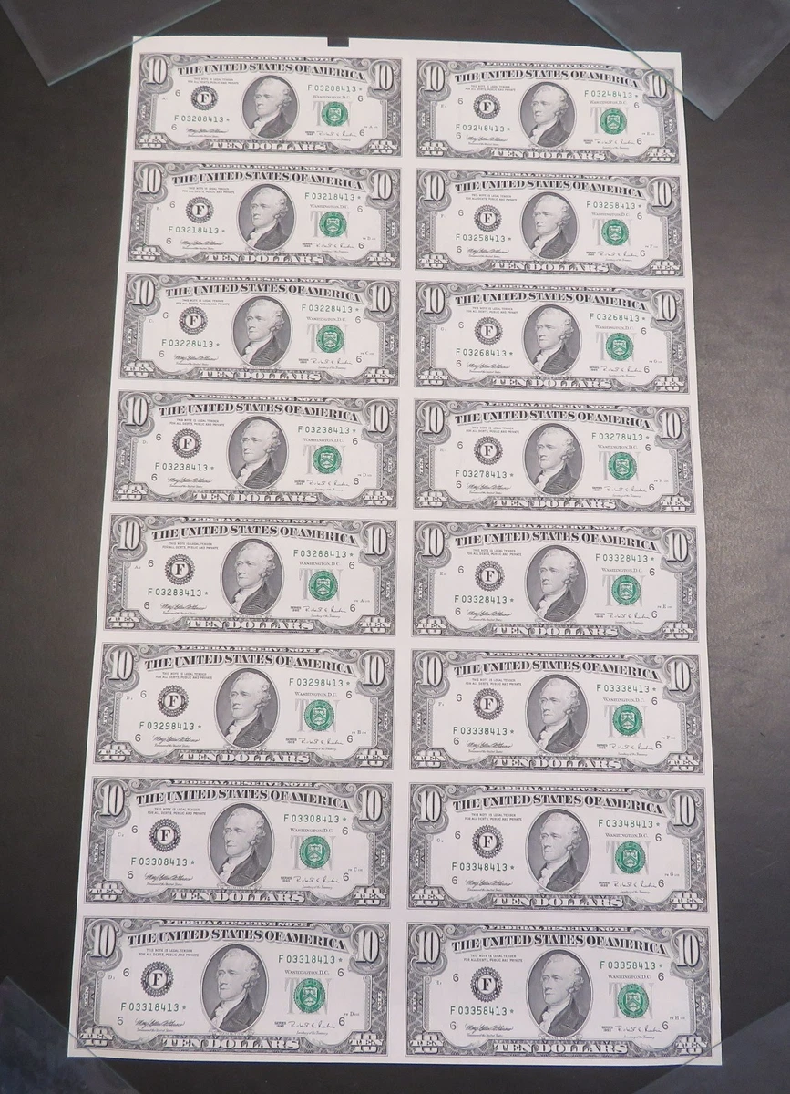 Uncertified $10 1995 US Federal Reserve Small Notes for sale | eBay