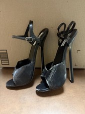 The highest heel Strappy Stiletto Heels Ankle Strap Open Toe Synthetic