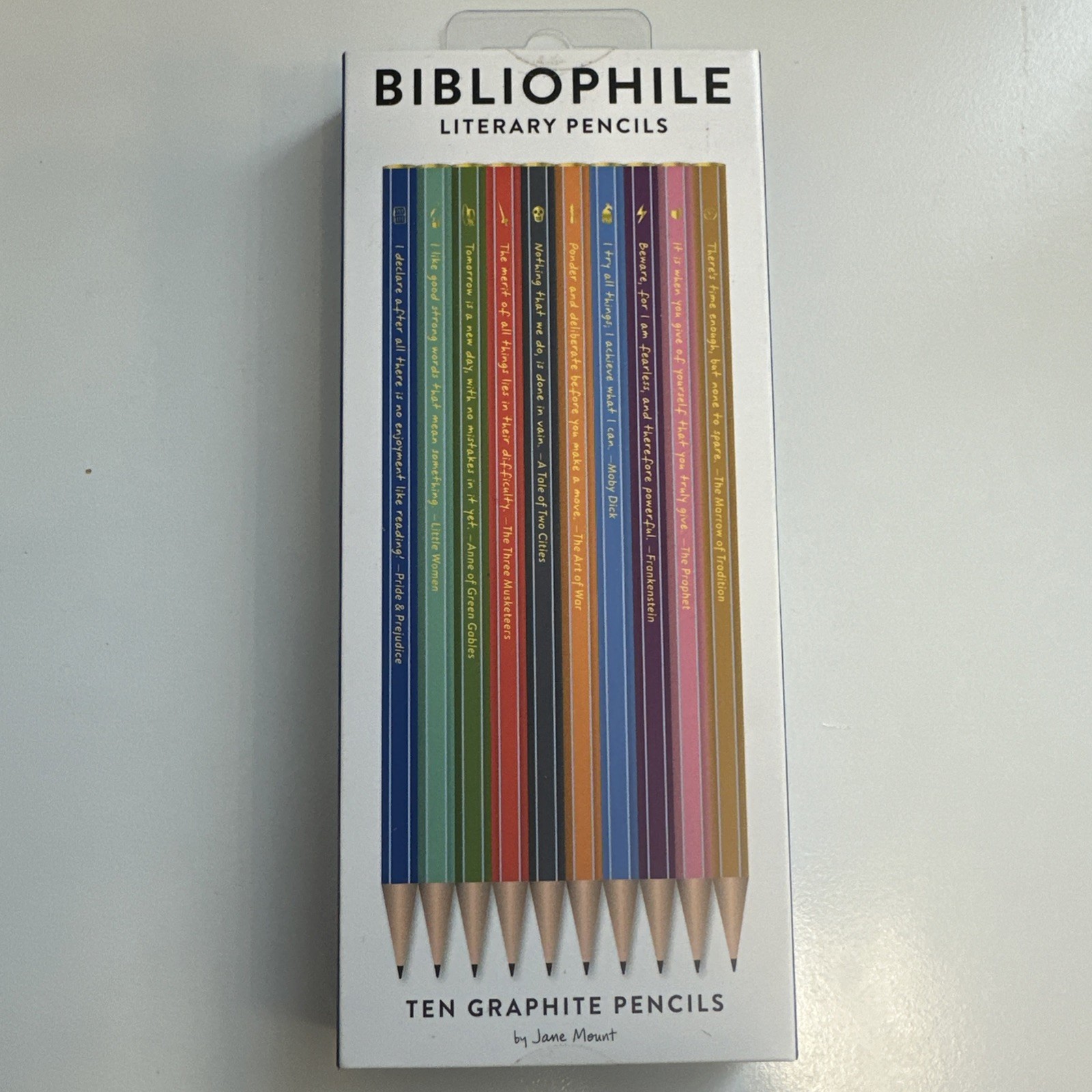 Bibliophile Pencils, Accessory by Jane Mount ❤️💕🎄🎁 Set Of 10