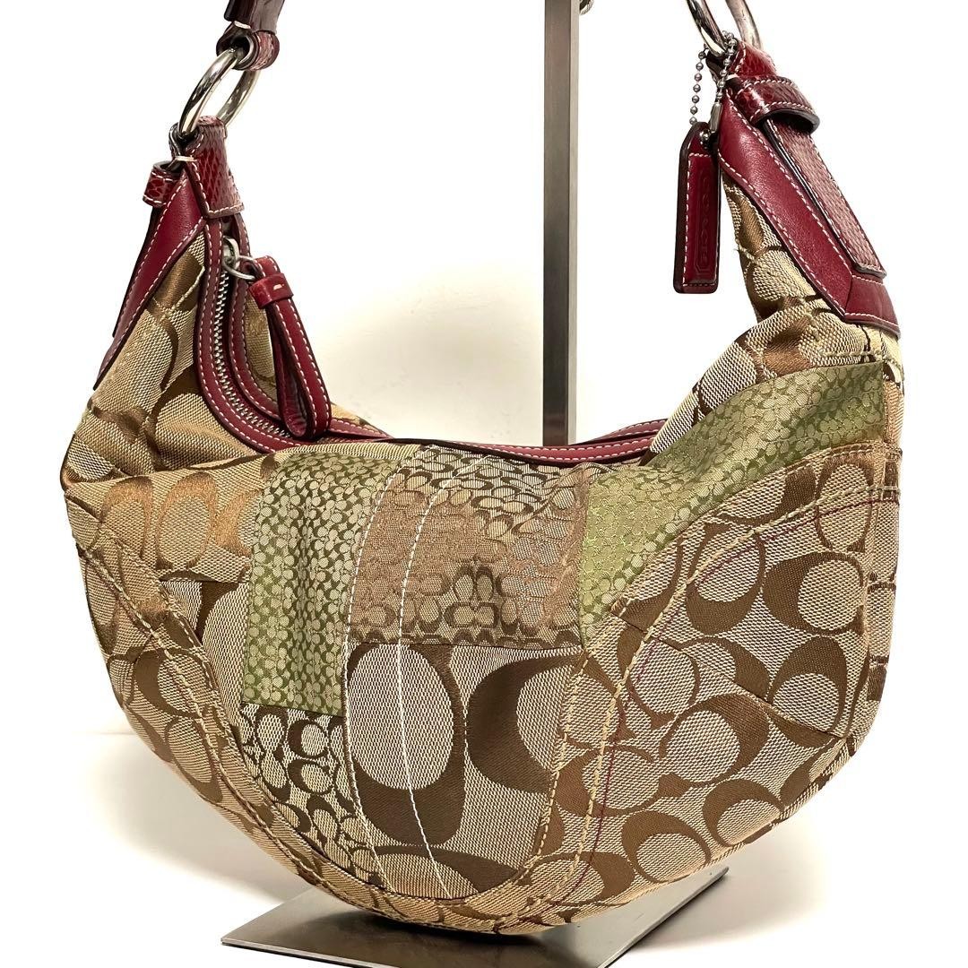 Beautiful condition COACH Patchwork Hobo One Shou… - image 1