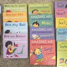 Board Book Lot, Bilingual English/Spanish, Illustrated 4 different series