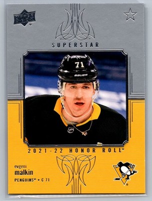 2021-22 Upper Deck #HR-49 Evgeni Malkin Honor Roll Pittsburgh Penguins