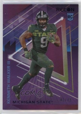 2022 Chronicles Draft Picks Recon Purple 41/49 Kenneth Walker III Rookie RC 0ud4