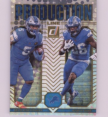 2025 Donruss #2 David Montgomery / Jahmyr Gibbs Production Line