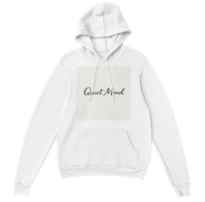 Quiet Mind Hoodie Minimal Meditation Sweatshirt Unisex Zen Streetwear