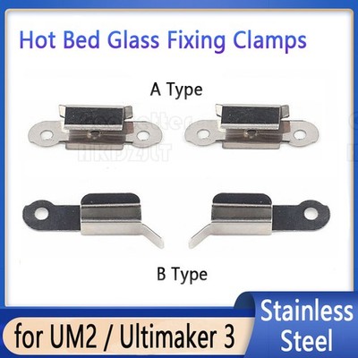 3D Printer Bed Clips Hotbed Glass Fixing Clamps for UM2 Hot Bed Ultimaker 3