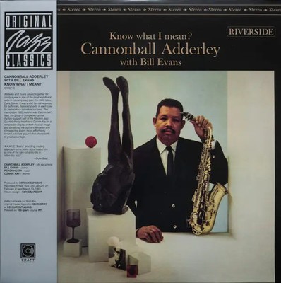 LP Cannonball Adderley With Bill Evans Know What I Mean? NEAR MINT Riverside