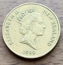 NEW ZEALAND ONE DOLLAR 1990
