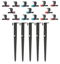 Orbit 65140 Micro-Sprinkler Stakes 12 in. with 1/2 and 1/4 in. Snap-On Nozzle