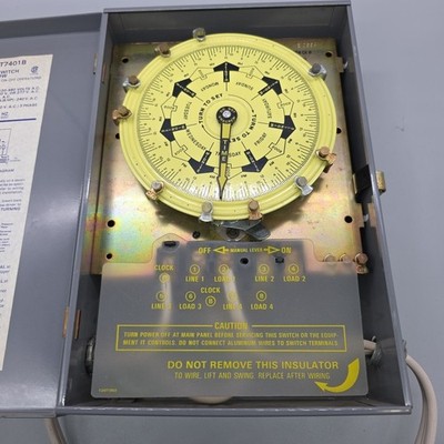 Intermatic T7401b Electromechanical Timer,7 Day,4 Poles
