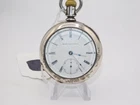 ANTIQUE POCKET WATCH~ELGIN~FANCY LEADER COIN SILVER CASE~NOT RUNNING~2 3/8"~