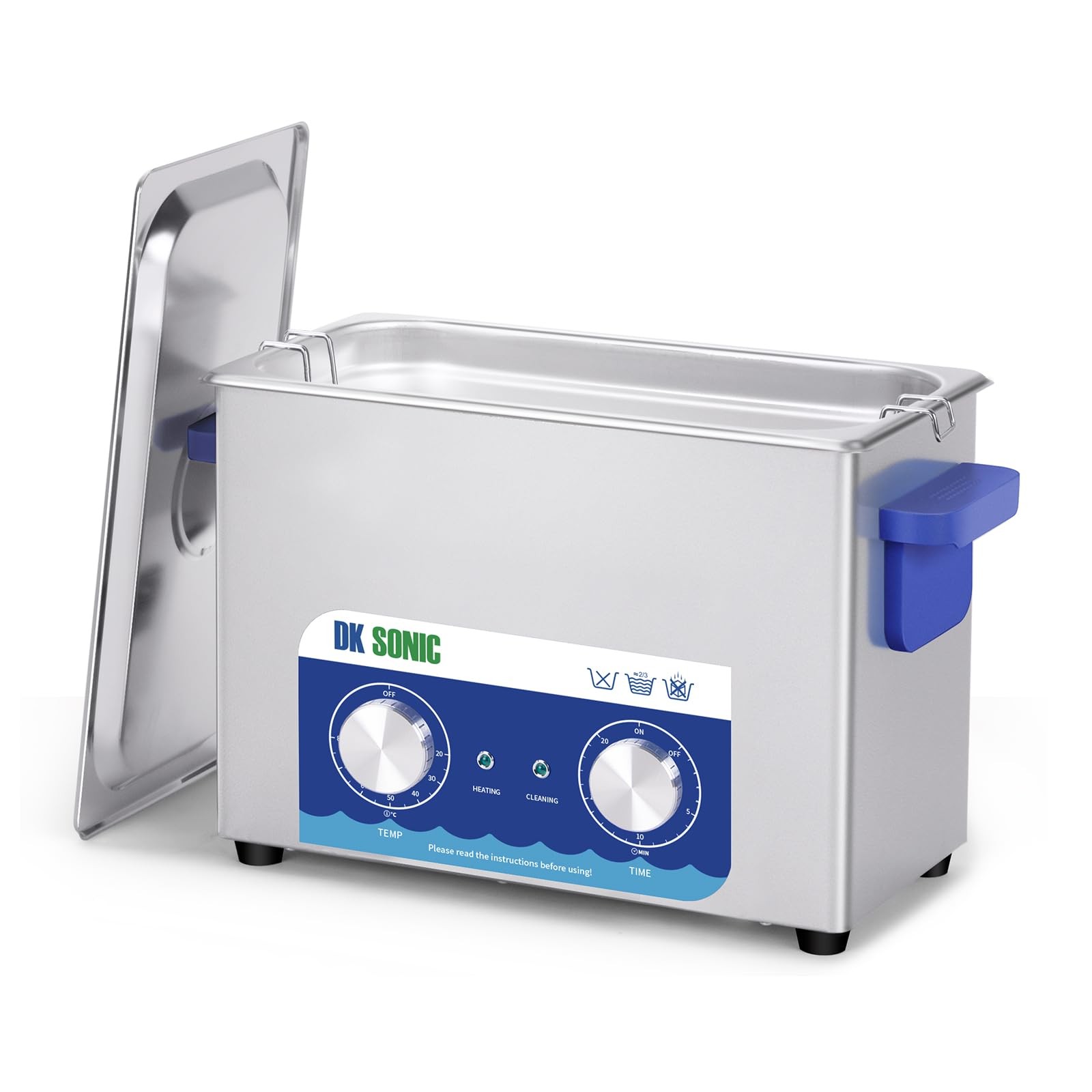 Ultrasonic Cleaner,4L 120W Ultrasonic Jewelry Cleaner with Heater& Mechanical...