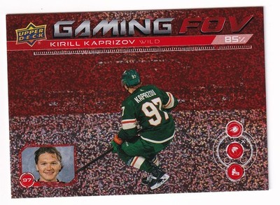 2024-25 Upper Deck Series 1 Gaming FOV Speckle #GFOV-8 Kirill Kaprizov