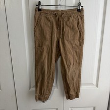 Trestles Supply Co Canvas Tan Cargo Pocket Joggers Boys Size Small 8 Outdoor
