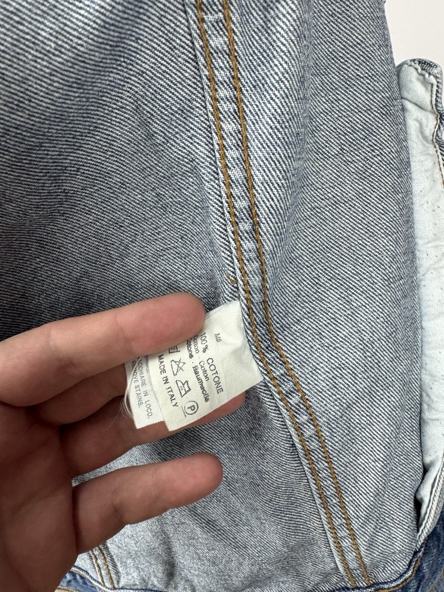 Vintage 90s Marlboro Classics Denim Jacket Men Medium Blue Trucker