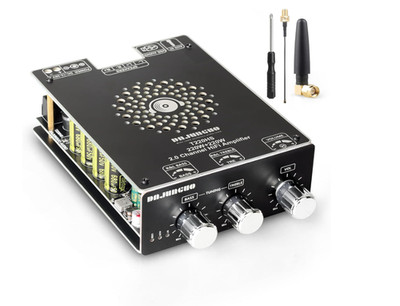 Amplificador 440W Bluetooth 5.2 TPA3251 control graves/agudos DC 12-36V. Diseño 