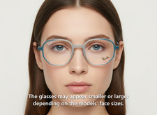 Authentic Ray-Ban Eyeglasses Frost Clear Green Rubber 52-19-145 7152 5790