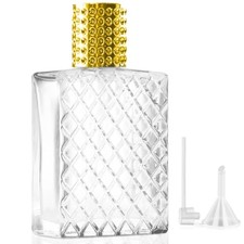 Omsscun Perfume Atomiser 100 ml, Perfume Atomiser Refillable Glass, Empty Perfum