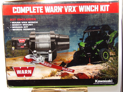 NOS Kawasaki MULE 4000 4010 4x4 MULE Trans Warn VRX Winch Kit 99994-1597-35S
