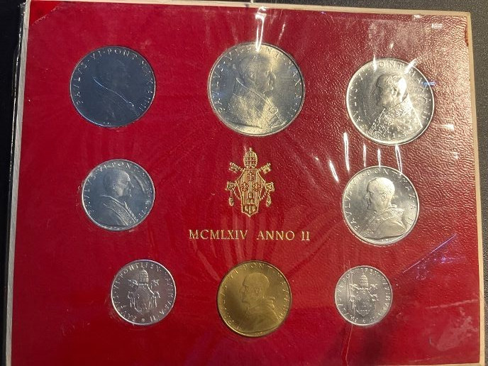 elf Vatican City 8 pc Mint Set  1964 Pope Paul VI  dvm64