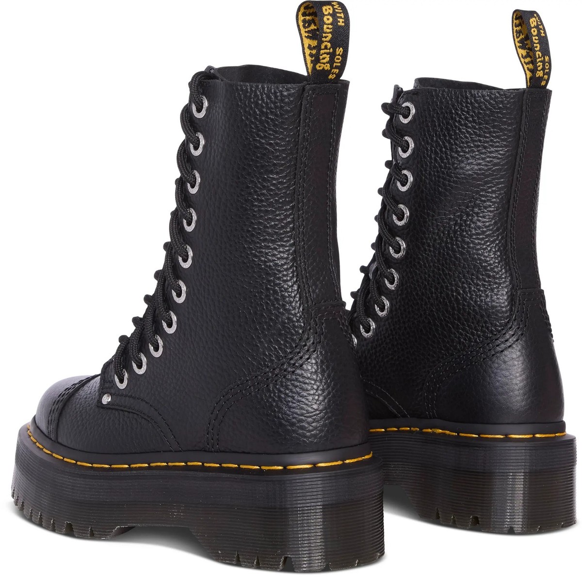 DR. MARTENS SINCLAIR HI MAX MILLED NAPPA LEATHER PLATFORM TWIST 