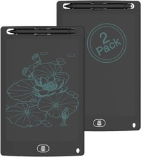 2 pack 8.5 inch lcd writing tablet electronic drawing pad memory lock button